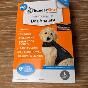 Thundershirt for Dogs Size Large, Classic Calming Vest  Gray